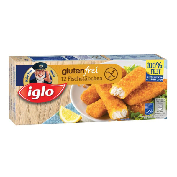 Iglo Fischstäbchen MSC glutenfrei, 12 Stück