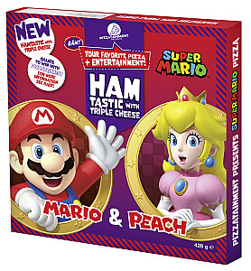 Pizzatainment Super Mario Double Deluxe Ham & Cheese with Cheesy Sprinkles