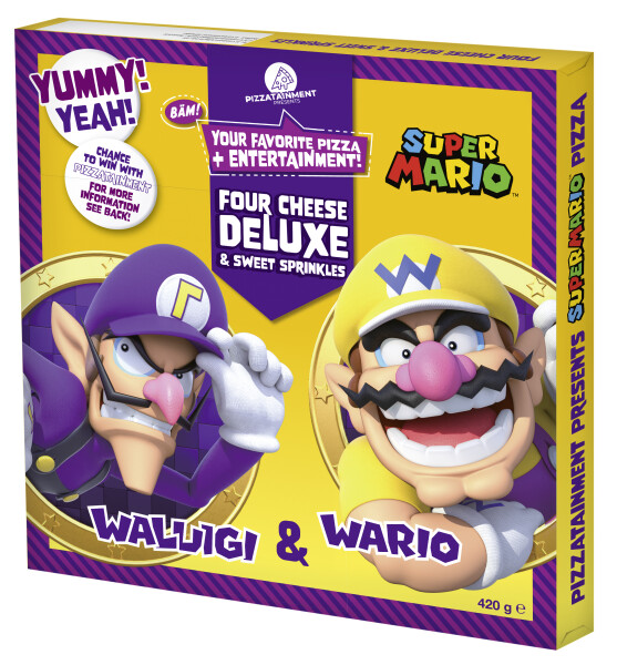 Pizzatainment Super Mario Pizza Four Cheese Deluxe & Sweet Sprinkles