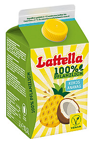 Lattella Kokos-Ananas 100% pflanzlich