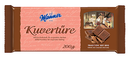 Manner Kuvertüre Milchschokolade
