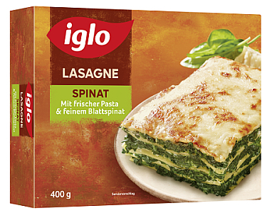 Iglo Spinatlasagne