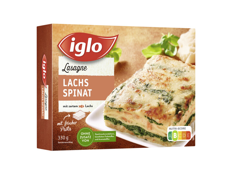 Iglo Lachs-Spinat-Lasagne