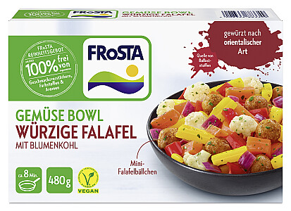 Frosta Gemüse Bowl Würzige Falafel