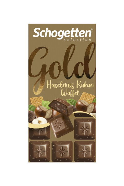 Schogetten Gold Haselnuss-Kakao-Waffel