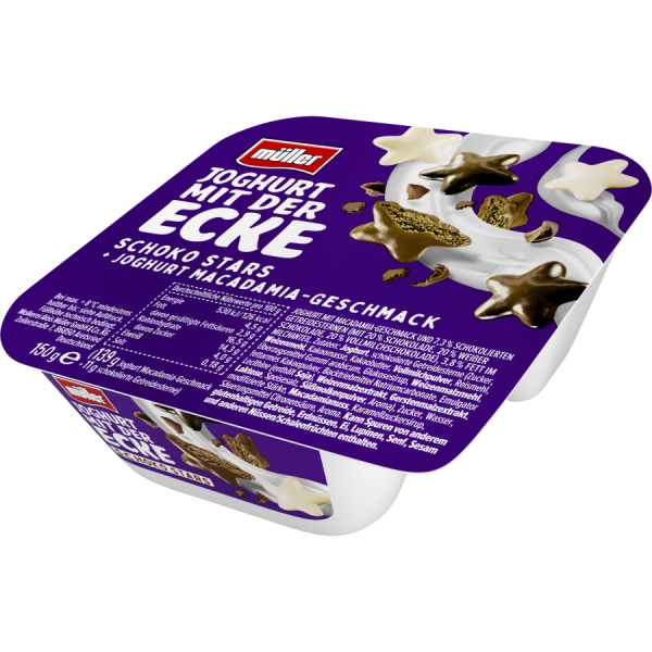 Müller Joghurt mit der Ecke Schoko-Stars