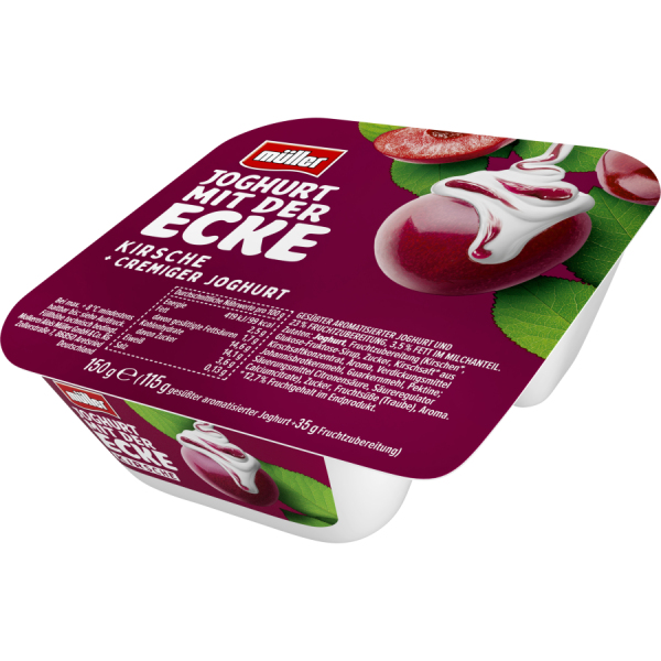 Müller Joghurt mit der Ecke Kirsche