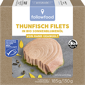 followfood MSC Thunfisch in Bio-Sonnenblumenöl