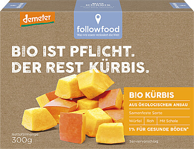 followfood Bio Kürbis gewürfelt