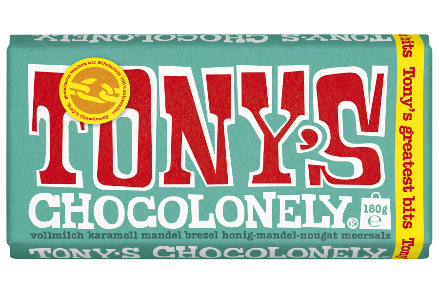 Tony's Chocolonely Honig-Mandelnougat und Meersalz