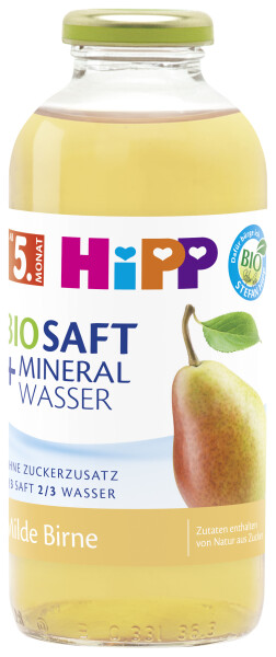 HiPP BIO Saft Mineralwasser - milde Birne