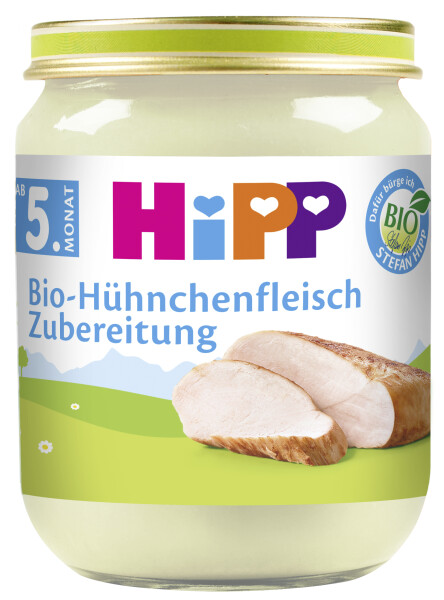 Hipp Bio Hühnchenfleisch Zubereitung