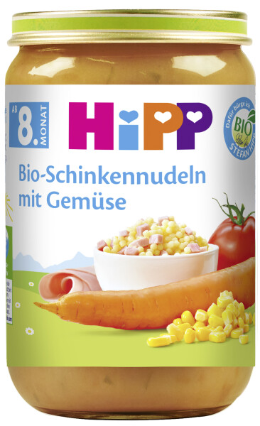 Hipp Bio-Schinkennudeln mit Gemüse