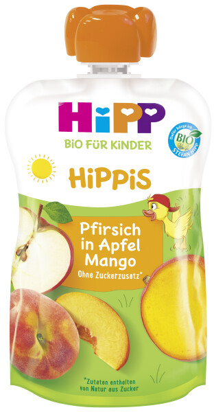 Hipp Hippis Pfirsich Apfel Mango