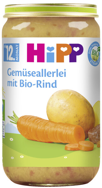 Hipp Gemüseallerlei mit Bio Rind