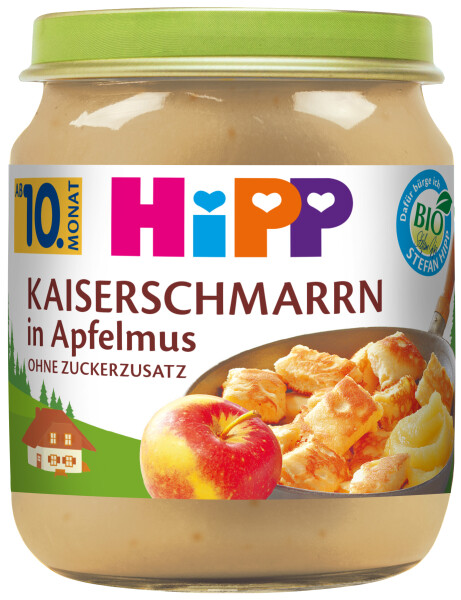 Hipp Kleine Mehlspeise Kaiserschmarrn in Apfelmus