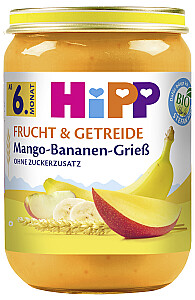 HiPP Bio Frucht und Getreide Mango-Bananen-Grieß