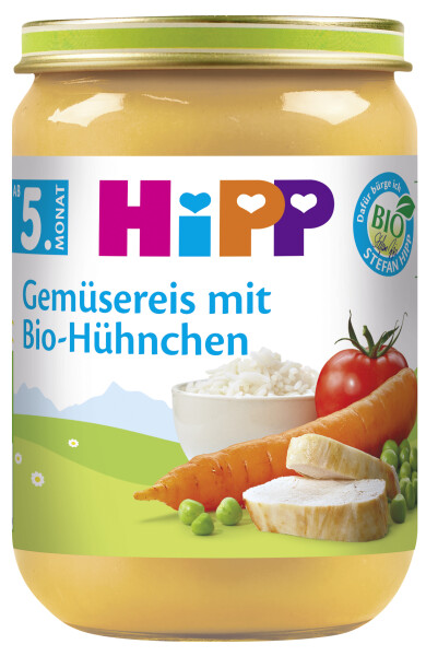 Hipp Menü Gemüsereis mit Bio-Hühnchen