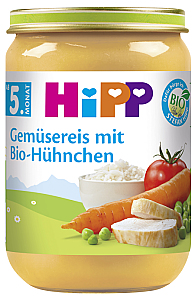 Hipp Menü Gemüsereis mit Bio-Hühnchen