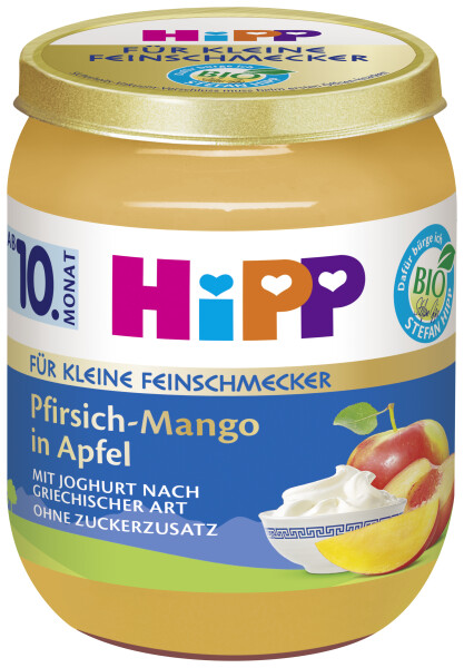 HiPP Für kleine Feinschmecker Pfirsich-Mango-Joghurt 10. Monat