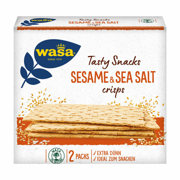 Wasa Tasty Snacks Sesam & Meersalz Crisps