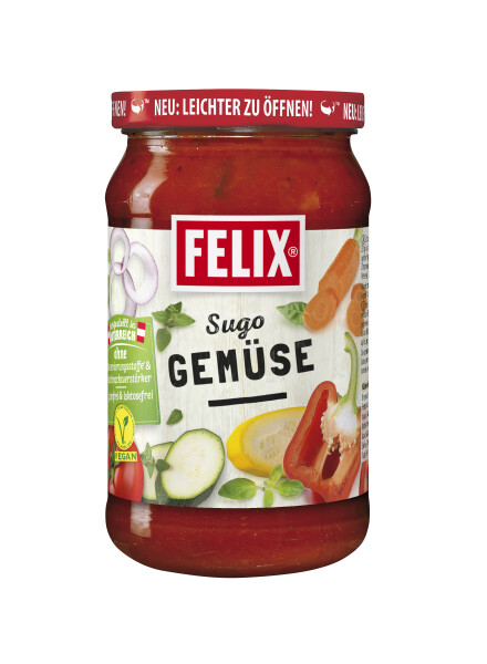 Felix Sugo mit Gemüse