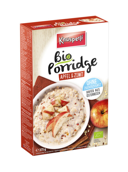 Knusperli Bio Porridge Apfel & Zimt