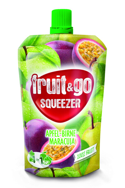 fruit&go SQUEEZER Squeezer Apfel-Birne-Maracuja