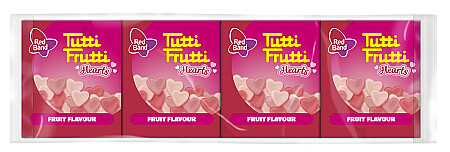 Red Band Tutti Frutti Fruchtgummi Hearts