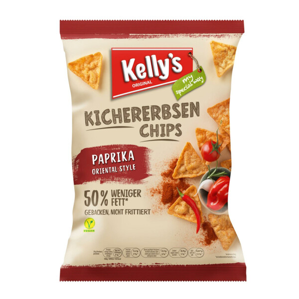 Kelly's Kichererbsen Chips Paprika
