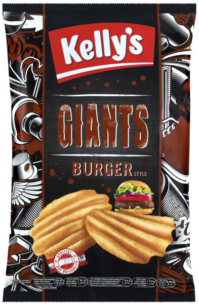 Kelly's Chips Giants Burger