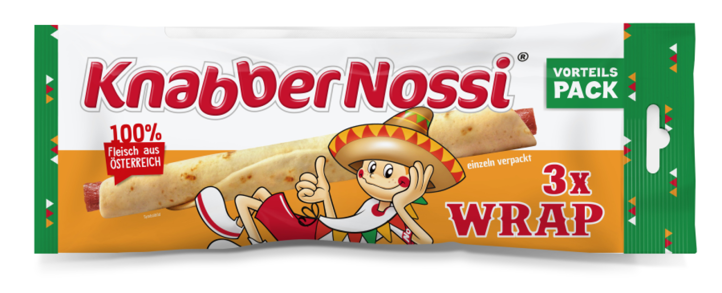 Knabber Nossi Pausenwrap 3er Pack