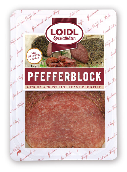 Loidl Pfefferblock geschnitten