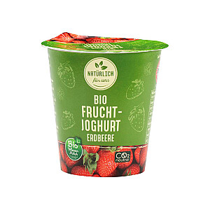 Natürlich für uns Fruchtjoghurt Wiesenmilch Erdbeere 3,6% Bio