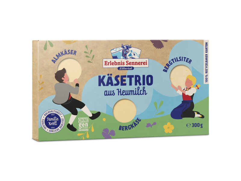 ErlebnisSennerei Zillertal Heumilch-Trio 45%
