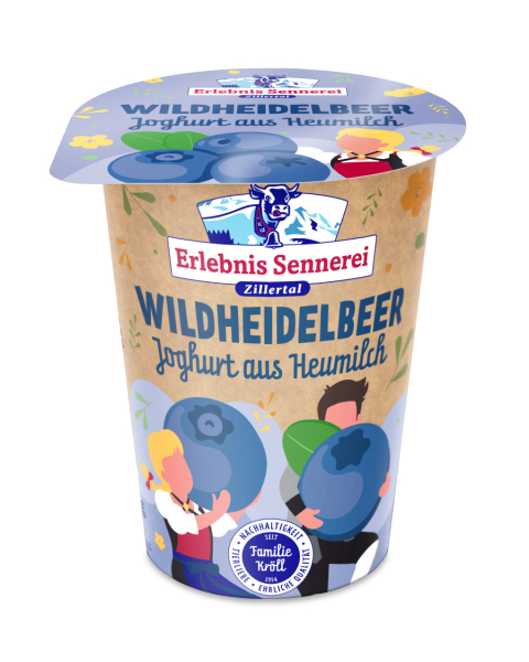 ErlebnisSennerei Zillertal Heumilchjoghurt Heidelbeer