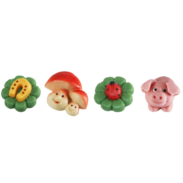 Haderer Neujahrsfiguren Schwein/Pilz/Hufeisen/Marienkäfer