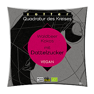 Zotter Waldbeer-Kokos Schokolade mit Dattelzucker