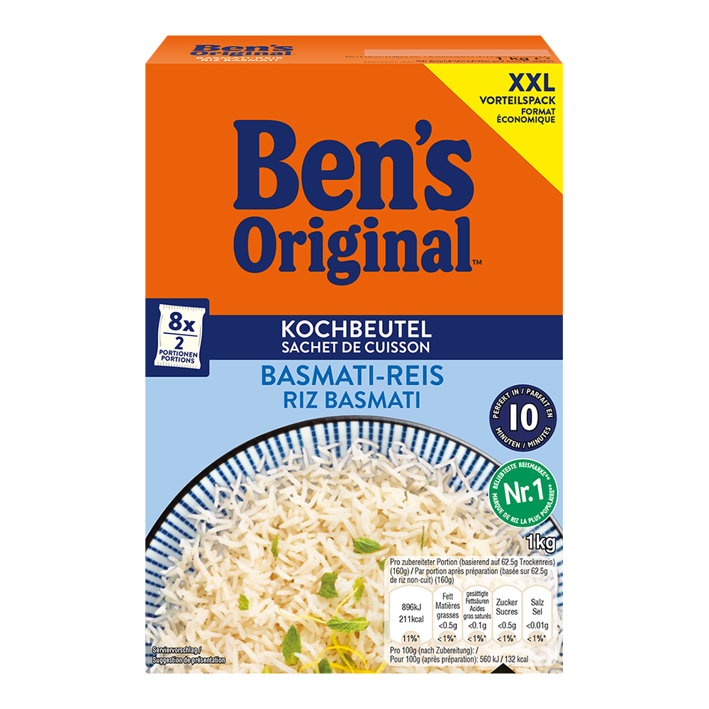 Uncle Bens Express Basmati & Jasmin-Reis (250g Beutel)