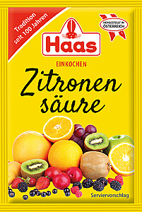 Haas Zitronensäure 5er-Packung