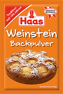 Haas Weinstein-Backpulver 3 Stück