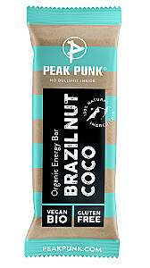 Peak Punk Organic Energy Bar Brazil Nut & Coco