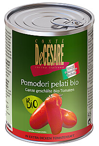 Conte DeCesare Ganze Geschälte Bio-Tomaten