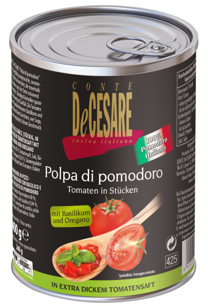Conte DeCesare Pizza-Tomaten gewürfelt