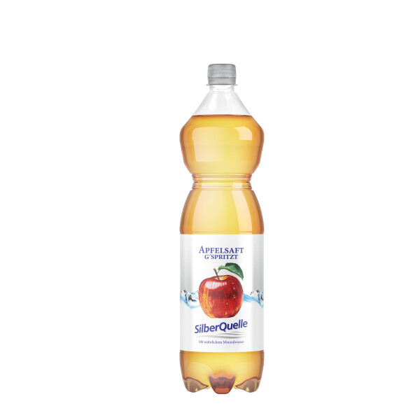 SilberQuelle Apfelsaft g'spritzt 6x1,5l Tray