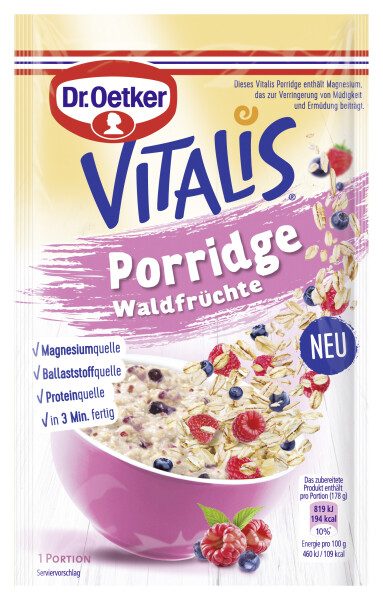 Dr. Oetker Vitalis Porridge Waldfrüchte
