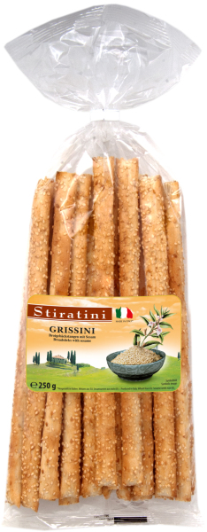 Stiratini Grissini Brotgebäckstangen mit Sesam
