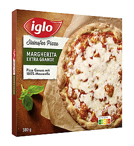 iglo Steinofen Pizza Margherita Extra Grande