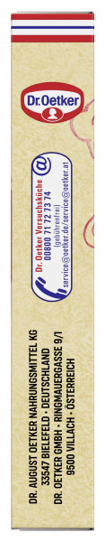 Dr. Oetker Zuckerschrift