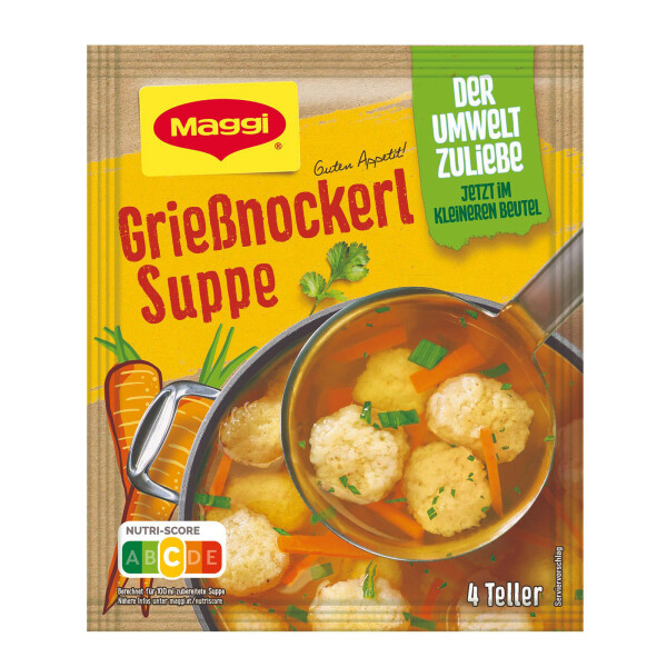 MAGGI Guten Appetit Grießnockerl Suppe